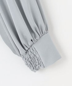 #Newans 【ストレッチ】〈花乃まりあさんコラボ〉ハイネックブラウス