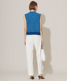 ICB 【洗える】 カラーニットツイード ベスト