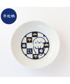 Mother garden しろたん 豆皿 5枚セット 《正面 市松 水玉 千鳥 雲》