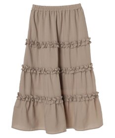 earth music&ecology ミニフリルボリュームスカート