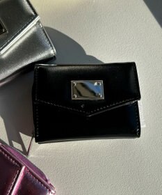 WEGO メタリックプレートウォレット