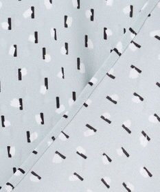 ICB L 【先行予約・WEB限定】BackSatinAmunzen 5分袖キーネックブラウス