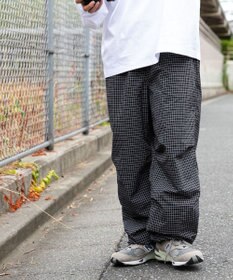 WEGO 【ウエストゴム/手洗い可】ナイロン　トラックパンツ