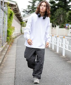 WEGO 【ウエストゴム/手洗い可】ナイロン　トラックパンツ