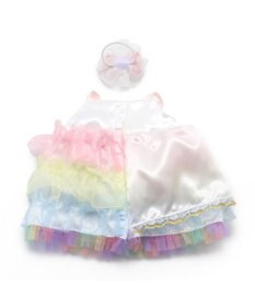 Mother garden マザーガーデン うさももドール 着せ替え用お洋服 Mサイズ 《レインボーパーティードレス》