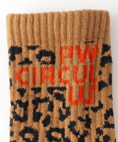 PW CIRCULUS 【MEN】【土踏まずをサポート】ロゴ ミドルソックス