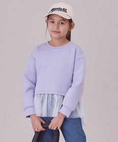 UNFILO 【110-150cm】BEAUTY FORM JERSEY ペプラムスウェット