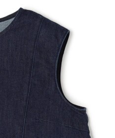 UNFILO 【セットアップ着用可】UNFILO DENIM light ノースリーブブラウス