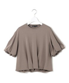 23区 S 【WEB&一部店舗限定/接触冷感】ツイストコットンプレーティング バルーンスリーブ カットソー