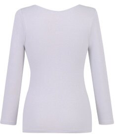 Wing あったかインナー 綿混素材 裏起毛(肌側) よく伸びる素材 ストレッチ性 【ラクのびサーモ】 保温性 8分袖 長袖 秋 冬 EL6812 ウイング／ワコール