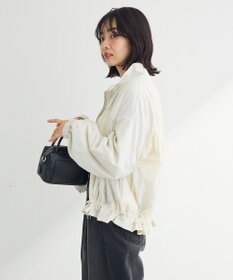 Green Parks ギャザーナイロンブルゾン