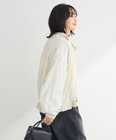 Green Parks ギャザーナイロンブルゾン