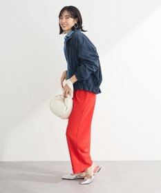 Green Parks ギャザーナイロンブルゾン