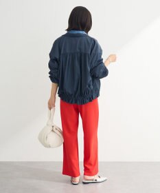 Green Parks ギャザーナイロンブルゾン