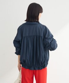 Green Parks ギャザーナイロンブルゾン