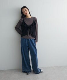 Green Parks レースフリルキャミビスチェ