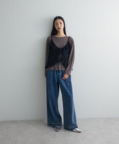 Green Parks レースフリルキャミビスチェ