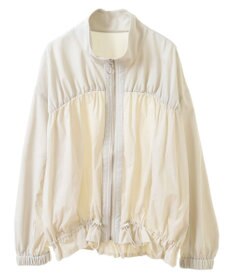 Green Parks ギャザーナイロンブルゾン