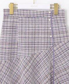 ANY SIS 【洗える】ライトツイード調 スカート