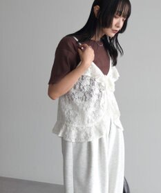 Green Parks レースフリルキャミビスチェ