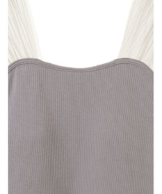 earth music&ecology チュールドッキングカップ付キャミソール