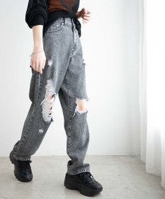 WEGO ヘビークラッシュローライズパンツ