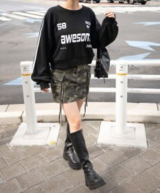 WEGO ゲームグラフィック2ラインショートスウェット