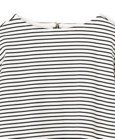 UNFILO L ハイツイストスムース バックZIP ボーダートップス