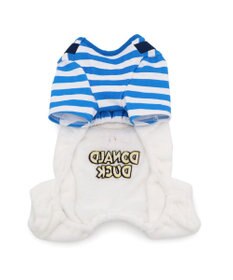 PET PARADISE ディズニー ドナルドダック 顔 ふわ パンツ上下 小型犬