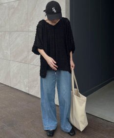 Green Parks AnriettMusee カットジャガードタックブラウス