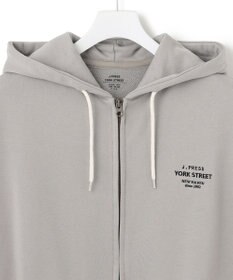 J.PRESS YORK STREET 【UNISEX】フルジップ裏毛ロゴパーカー