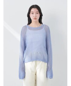 earth music&ecology レーシーニットプルオーバー