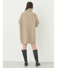 earth music&ecology ブークレハーフジップミニワンピース