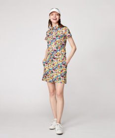 23区GOLF 【WOMEN】【UVケア/吸水速乾】マルチステッカープリント ポロシャツ