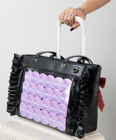 WEGO 【痛バ＆推し活グッズ】きらめきレースアップフリル痛バッグ