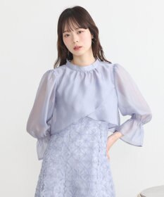 earth music&ecology SET2点シアーブラウス＋3Dレースワンピース