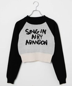 WEGO ジャガードショートニットプルオーバー