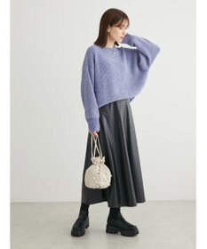 Green Parks ベロアモールニットプルオーバー