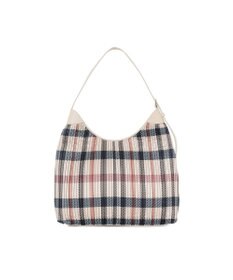DAKS 【軽量】ポリエステル ハウスチェック ホーボーショルダーバッグ