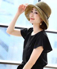 Tiaclasse ナチュラルな風合いのアンダリミックスクロシェハット