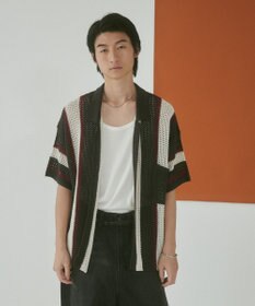 WEGO メッシュストライプニットカーディガン（SS）