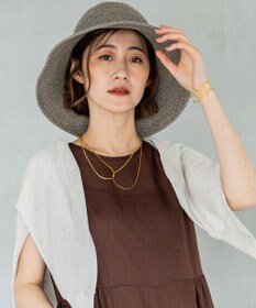 23区 【Oggi10月号掲載】ダブルチェーン ネックレス ゴールド系