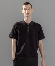 JOSEPH HOMME 【洗える】ジオメトリックボーダー　ポロニット