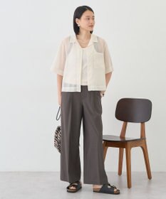 AMERICAN HOLIC シアーショート丈開襟シャツ