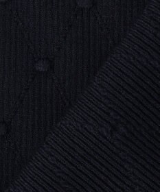 組曲 L 【先行予約・WEB限定】ポップコーンアーガイル5分袖 ニット