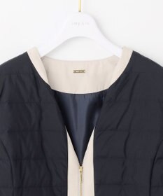 ANY SIS 【2WAY】ノーカラーダウン ジャケット