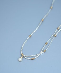 monshiro シルバーグラスネックレス(ススキネックレス)