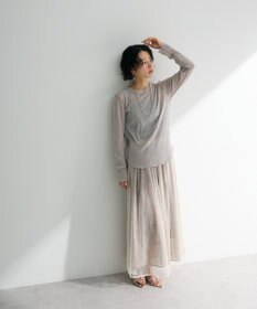 Green Parks SET2点マーブル柄＋チュールスカート