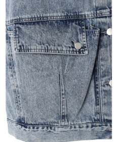 Green Parks ・ＥＬＥＮＣＡＲＥ　ＤＵＥ　ノーカラーデニムベスト