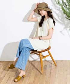 Tiaclasse ナチュラルな風合いのアンダリミックスクロシェハット